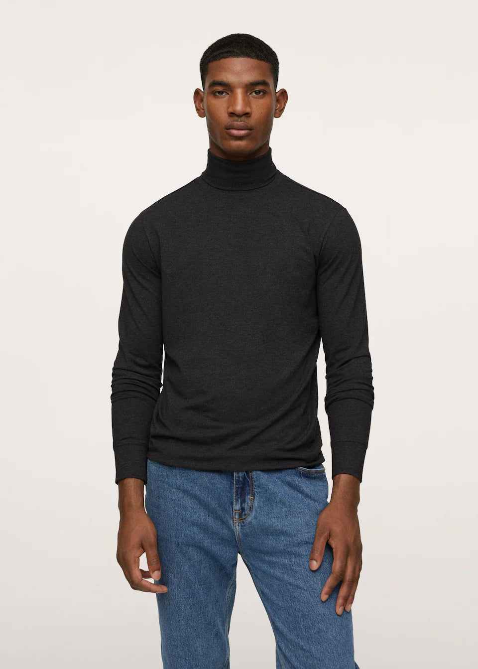 MANGO Turtleneck long-sleeved t-shirt