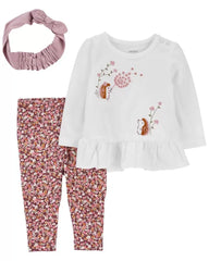 CARTER`S Baby 3-Piece Hedgehog Outfit Set