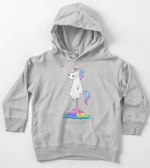 REDBUBBLE Unicorn Fart Toddler Pullover Hoodie