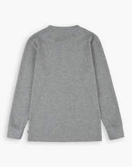 LEVI`S LONG SLEEVE HENLEY KNIT TOP BIG BOYS