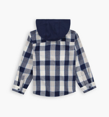 LEVI`S HOODED BUTTON UP SHIRT