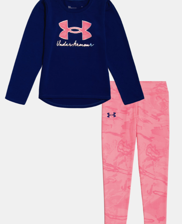 UNDERARMOUR Girls' Pre-School UA Halftone Reaper Logo Set