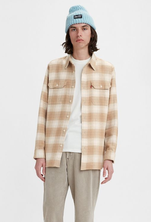 LEVI`S JACKSON WORKER FLANNEL OVERSHIRT