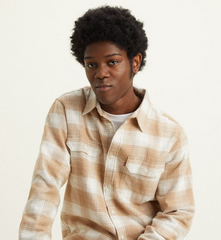 LEVI`S JACKSON WORKER FLANNEL OVERSHIRT