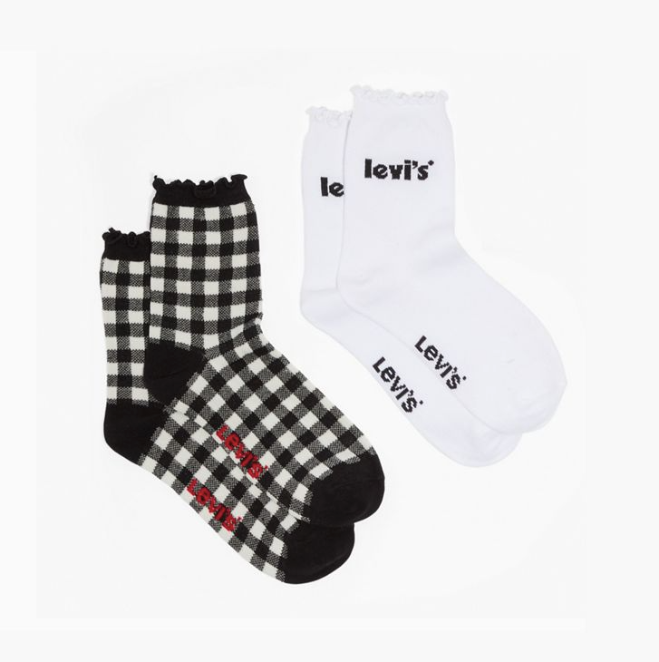 LEVI`S PRINTED SHORT CUT SOCKS (2 PACK)