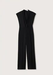 MANGO Wrap neckline jumpsuit