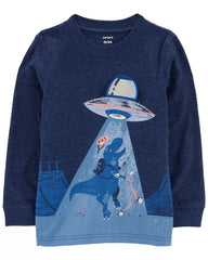 CARTER`S Dinosaur Spaceship Jersey Tee