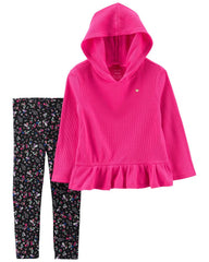 CARTER`S 2-Piece Thermal Hooded Tee & Legging Set