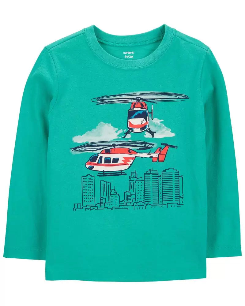 CARTER`S Helicopter Jersey Tee