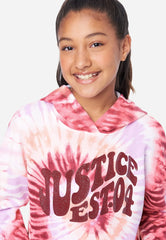 JUSTICE Patterned Fleece Hoodie