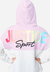 JUSTICE Color Block Justice Hoodie