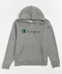 CHAMPION Kids Felt Grey Hoodie