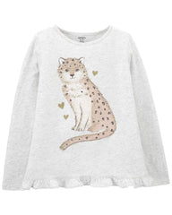 CARTER`S Leopard Jersey Tee