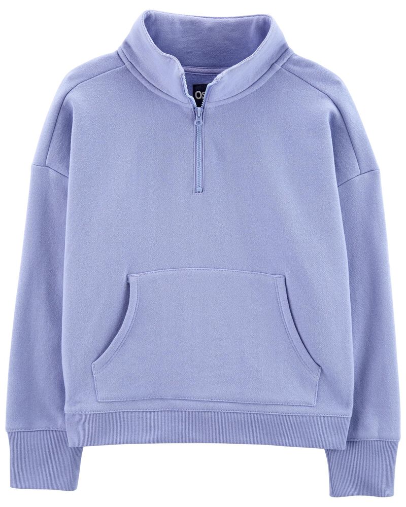 OSHKOSH Kid Fleece Half-Zip Pullover Hoodie