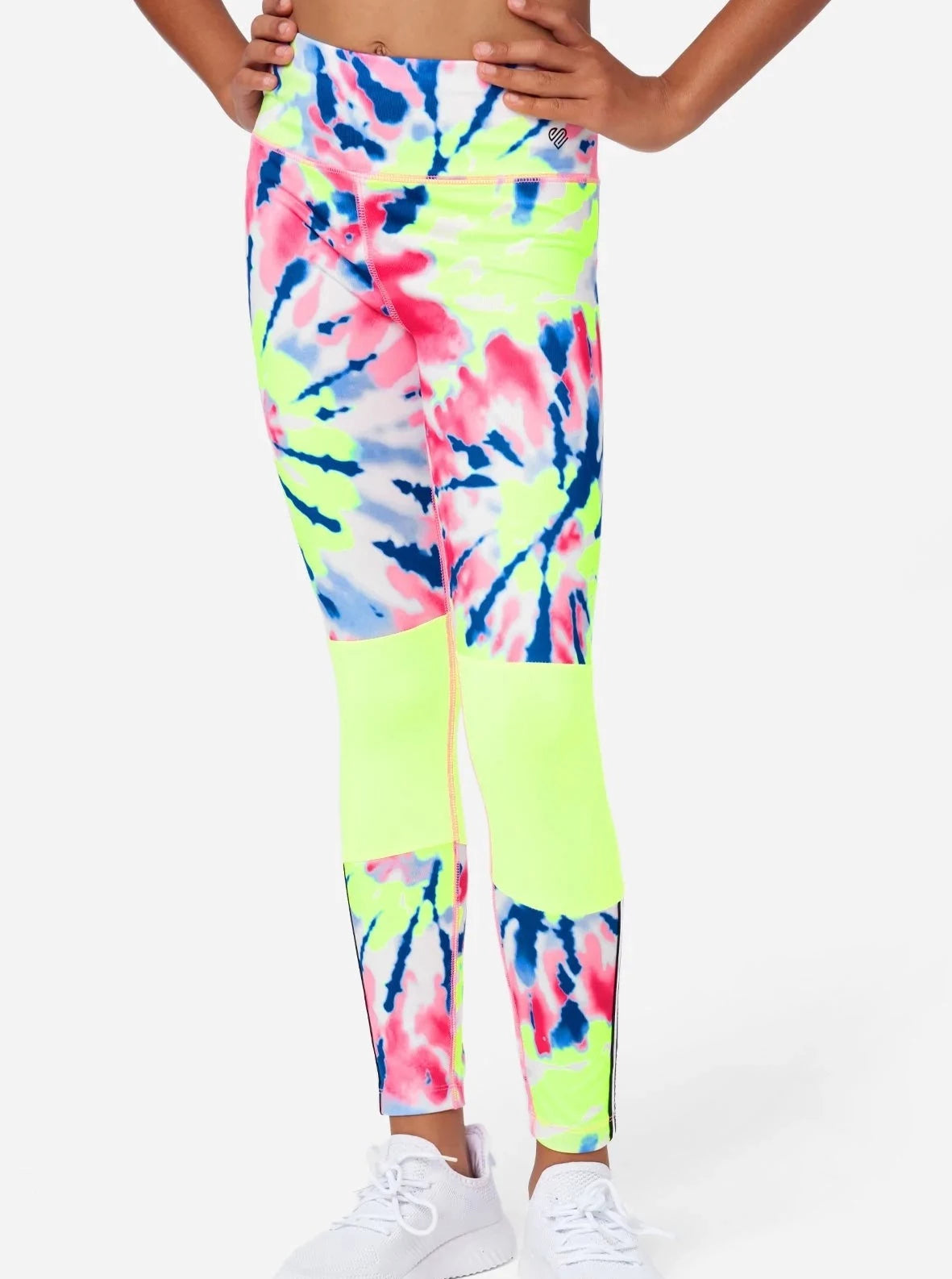 JUSTICE J Sport Tie-Dye Color Block Leggings