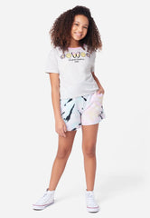 JUSTICE Graphic Mid-Length Jogger Shorts