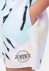 JUSTICE Graphic Mid-Length Jogger Shorts