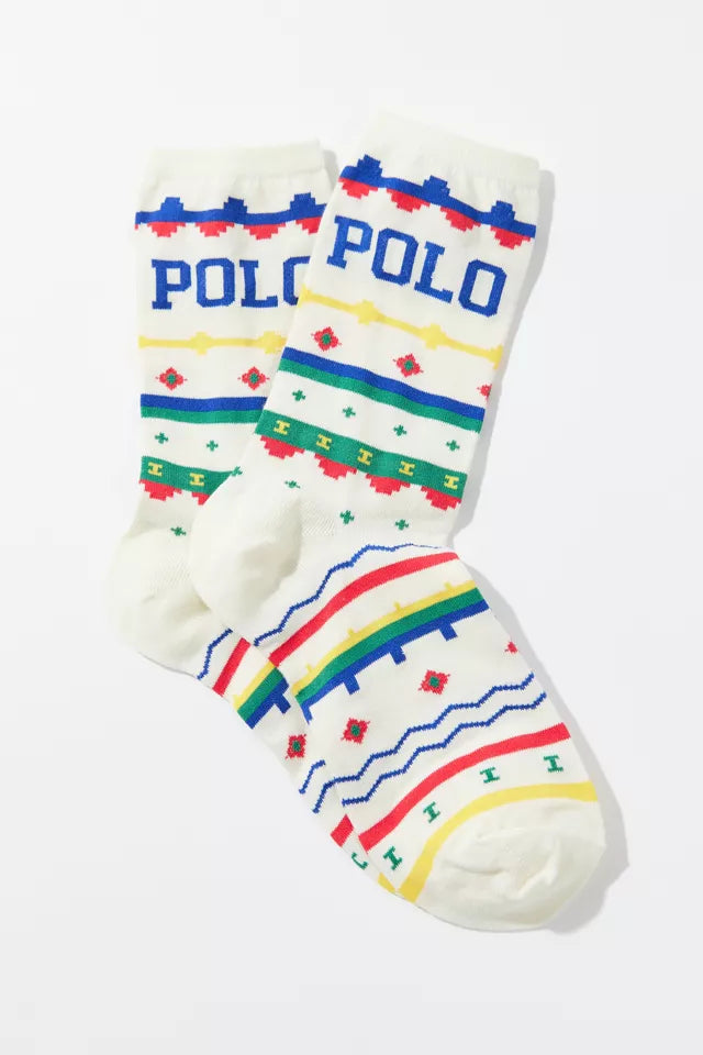 POLO PALPH LAUREN Fair isle crew sock