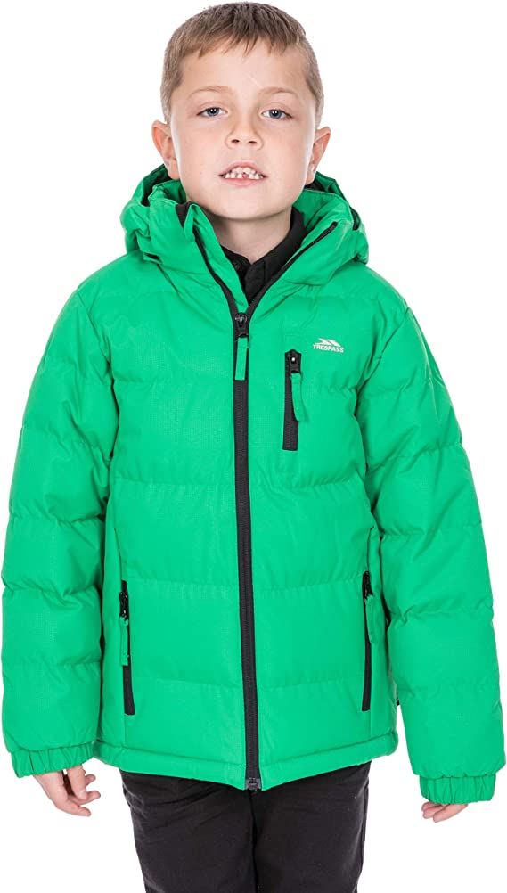 TRESPASS Boys Padded Jacket Windproof Water Resistant Hooded School Tuff