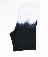 CHAMPION BLACK TIE DYE SWEAT SHORTS