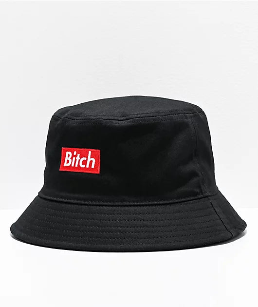 MARRIED TO THE MOB Bitch In A Box Black Bucket Hat