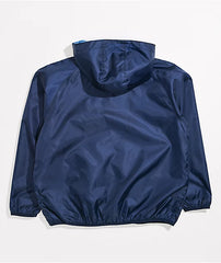 Santa Cruz Kids' Obscure Blue Reversible Windbreaker Jacket