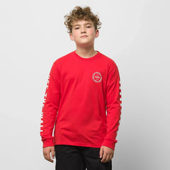 VANS KIDS OFF THE WALL COMBO LONG SLEEVE T-SHIRT