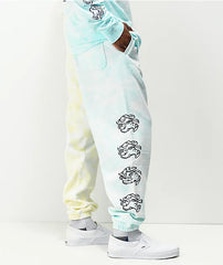 VANS Experience Blue & Yellow Tie Dye Sweatpants