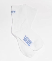 VANS Kickin It White & Blue Crew Socks