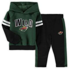 Minnesota Wild Toddler Miracle On Ice Raglan Pullover Hoodie & Pants Set