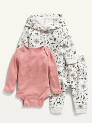 OLD NAVY Sweatpants & Bodysuit 3-Piece Set for Baby