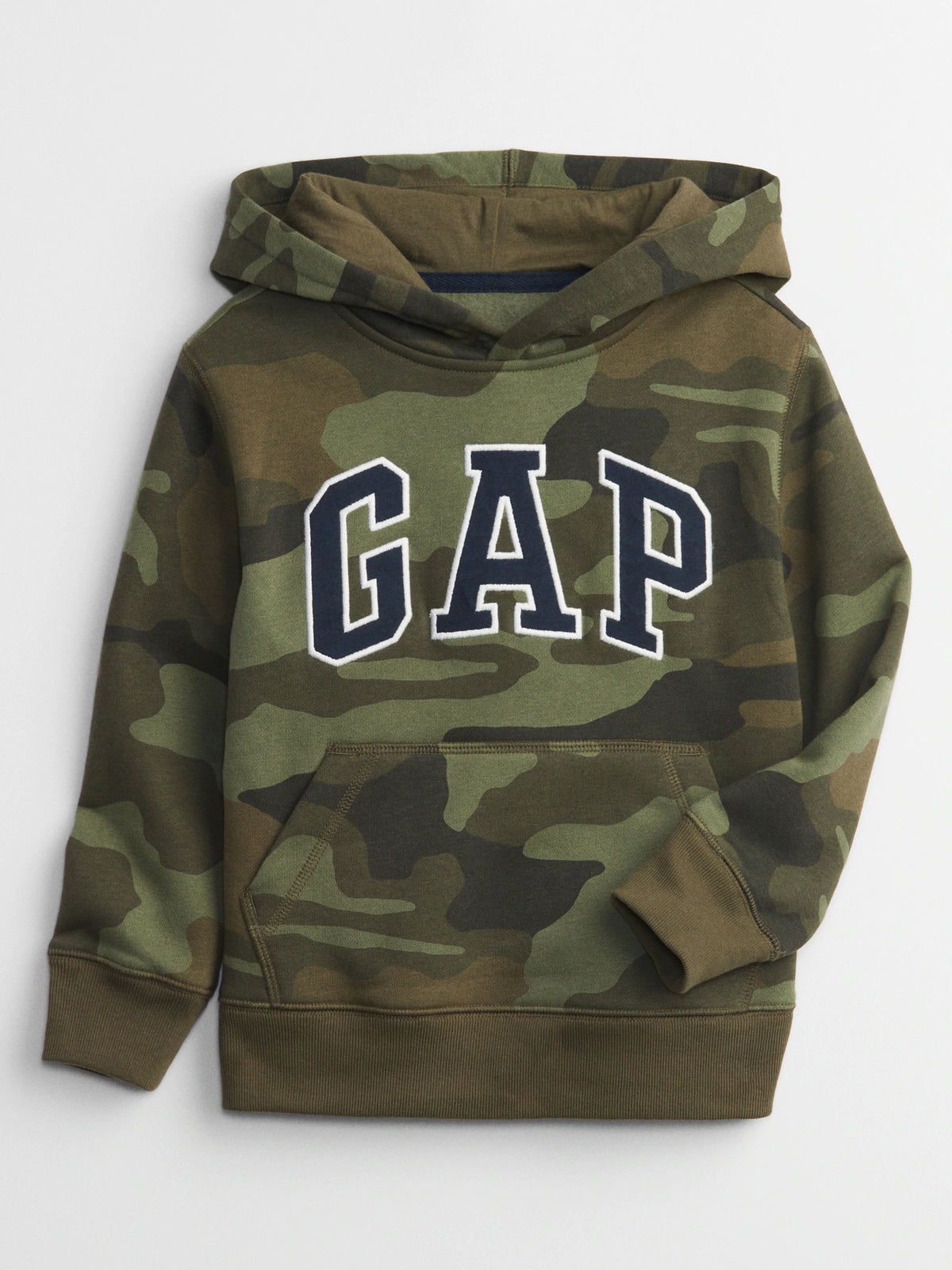 GAP Kids Camo Logo Pullover Hoodie