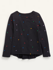 OLD NAVY Softest Printed Long-Sleeve T-Shirt for Girls