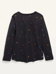 OLD NAVY Softest Printed Long-Sleeve T-Shirt for Girls