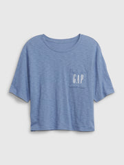 GAP 100% Organic Cotton Gen Good Logo Pocket T-Shirt