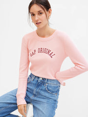 GAP Waffle-Knit Graphic T-Shirt