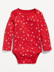 OLD NAVY Unisex Long-Sleeve Printed Bodysuit