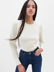 GAP Fitted Puff Sleeve Sweater