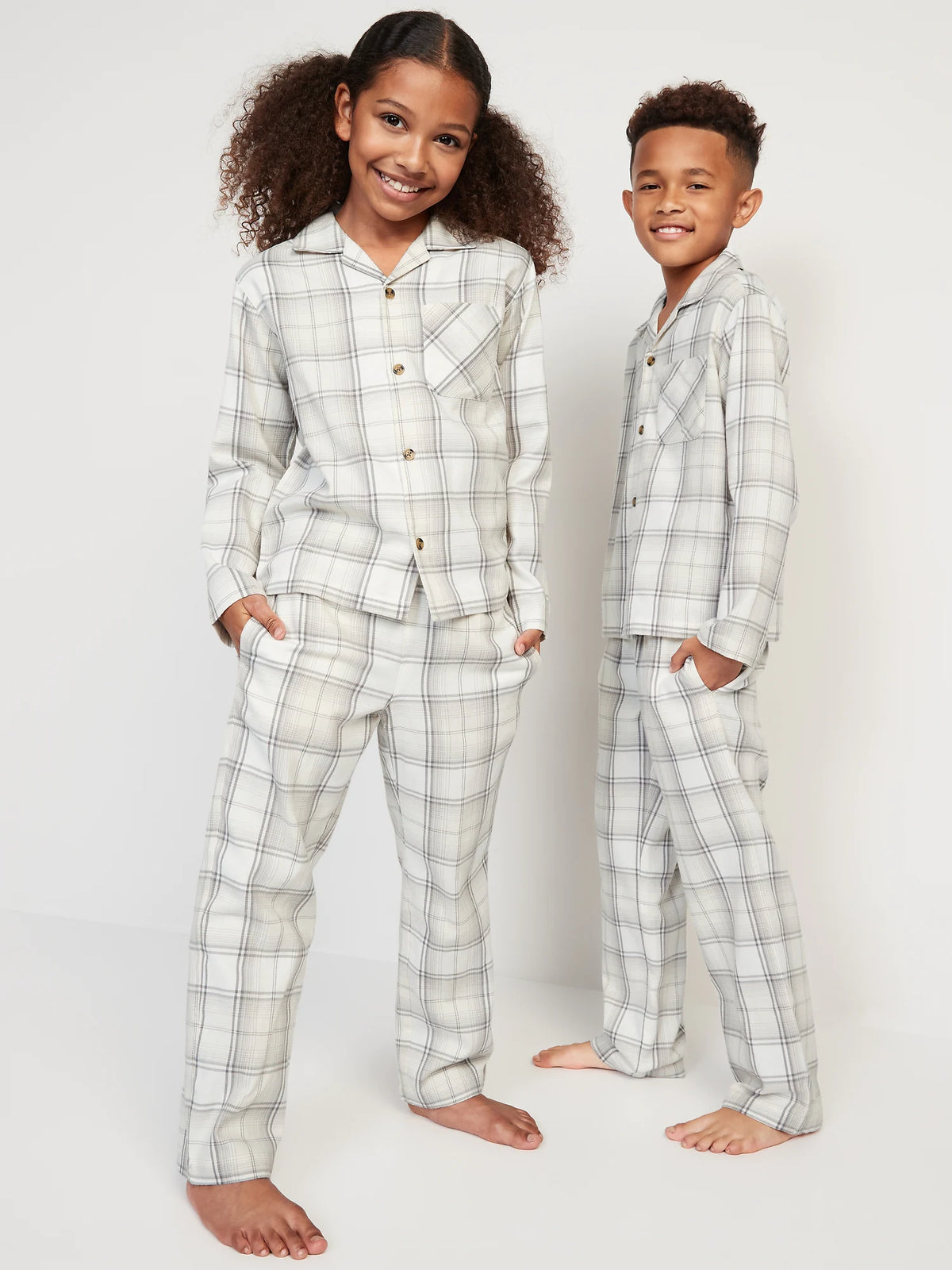 OLD NAVY Gender-Neutral Matching Flannel Pajama Set for Kids