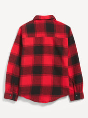 OLD NAVY Cozy Long-Sleeve Button-Front Plaid Shirt for Girls