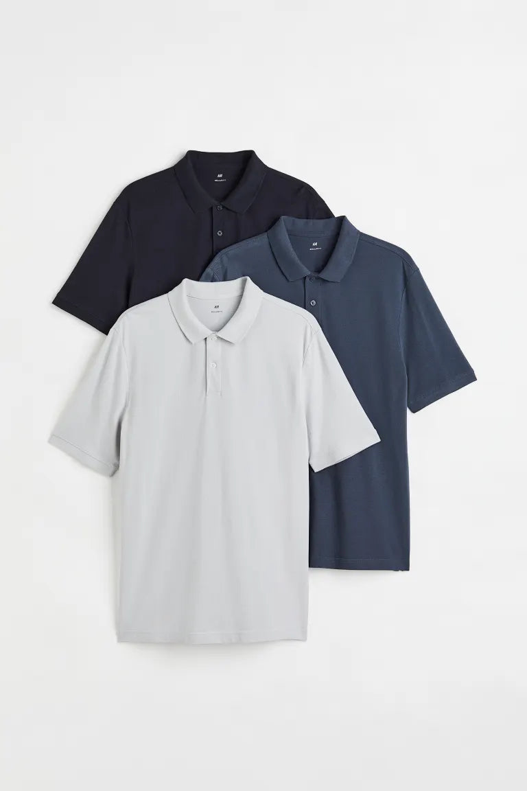 H&M 3-pack Regular Fit Polo shirts