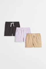 H&M 3-pack Cotton Shorts