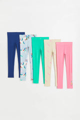 H&M 5-pack Cotton Leggings & Long sleeve Set