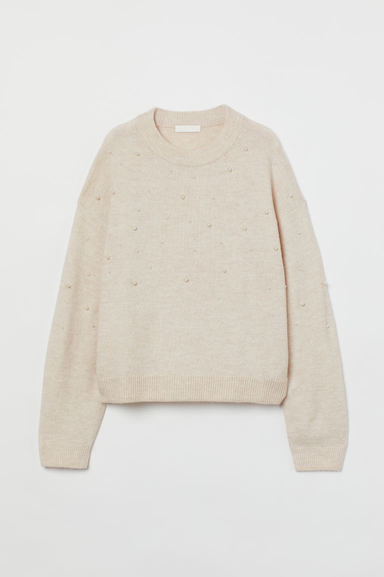 H&M Beaded Sweater