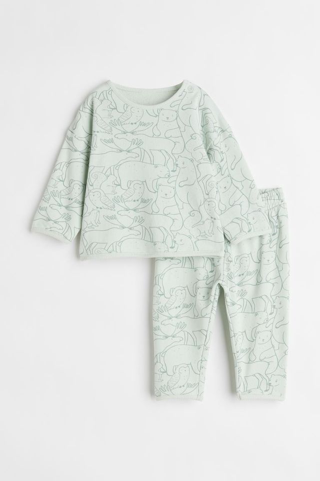 H&M 2-piece Cotton Sweatshirt Set