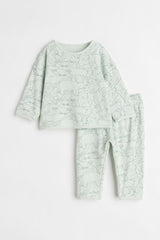 H&M 2-piece Cotton Sweatshirt Set