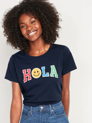 OLD NAVY EveryWear Matching Graphic T-Shirt for Women