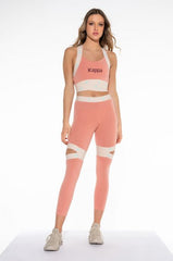 KAPPA CUT OUT PRINTED BAND SPORTS BRA