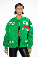 AKIRA TOGETHER VARSITY RACING BOMBER