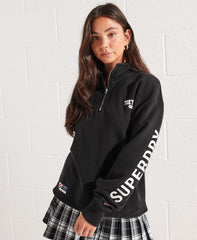 SUPERDRY City College Oversized Half Zip Track Top